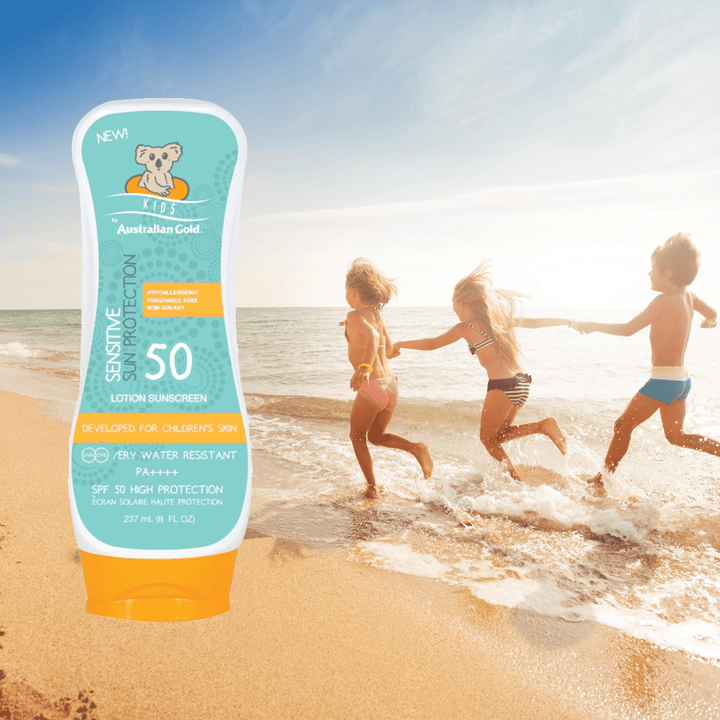 Kids lotion - Solcreme faktor 50 - Australian gold