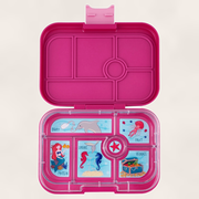 Yumbox Original - Madkasse med 6 rum - Malibu purple - Mermaid bakke