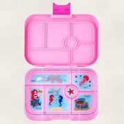 Yumbox Original - Madkasse med 6 rum - Power pink - Mermaid bakke