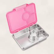 Yumbox Prêt - Stainless steel - Madkasse med 4 rum - Versailles pink