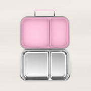 Snackio nova - Stålmadkasse med 2 rum - Pastelpink