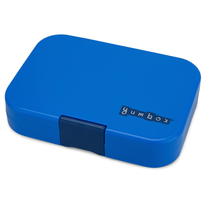 Yumbox Original - Madkasse med 6 rum - Surf blue - Funny monsters bakke