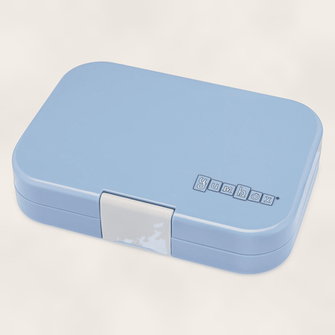 Yumbox Panino - Madkasse med 4 rum - Hazy blue - Panther bakke