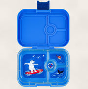 Yumbox Panino - Madkasse med 4 rum - Surf blue - Polar bear bakke