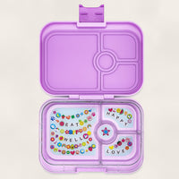 Yumbox Panino - Madkasse med 4 rum - Ami purple - Friendship bakke