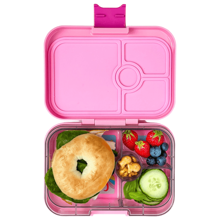 Yumbox Panino - Madkasse med 4 rum - Power pink - Unicorn bakke