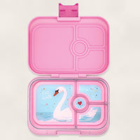 Yumbox Panino - Madkasse med 4 rum - Power pink - Swan bakke
