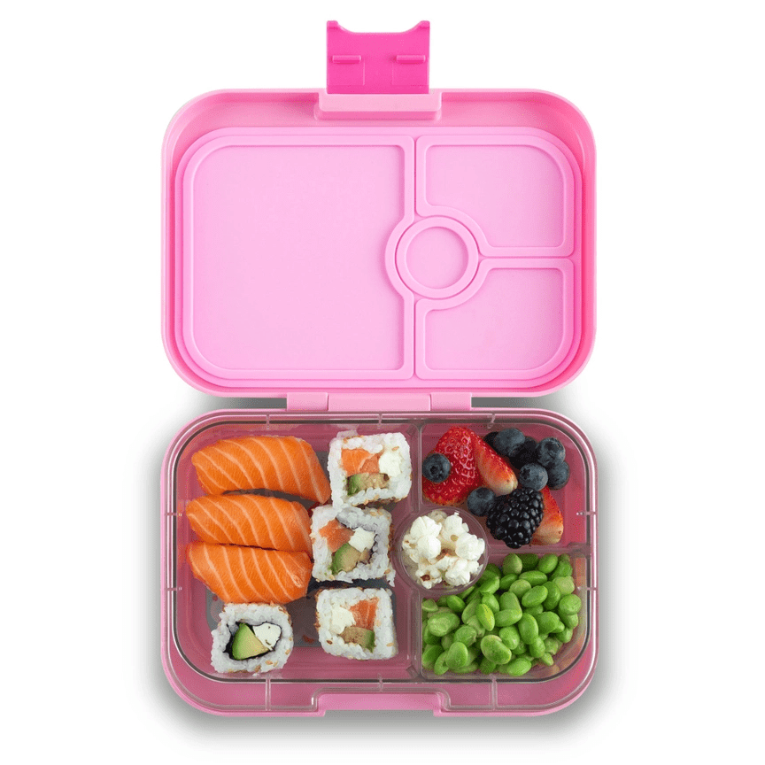 Yumbox Panino - Madkasse med 4 rum - Power pink - Unicorn bakke