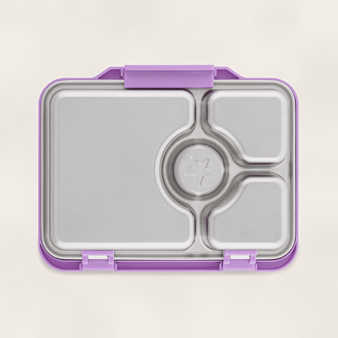 Yumbox Prêt - Stainless steel - Madkasse med 4 rum - Lavender purple