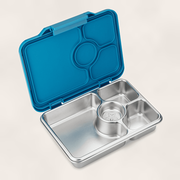 Yumbox Prêt - Stainless steel - Madkasse med 4 rum - Normandy blue