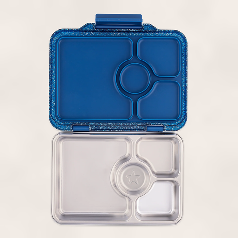 Yumbox Prêt - Stainless steel - Madkasse med 4 rum - Twilight glitter