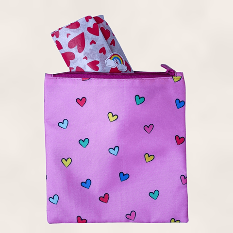 Yumbox - Snack bag / Sandwich bag / Frugtpose - Woof & hearts