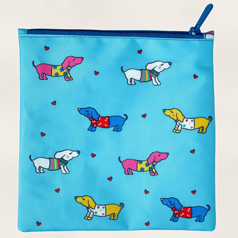 Yumbox - Snack bag / Sandwich bag / Frugtpose - Woof & hearts