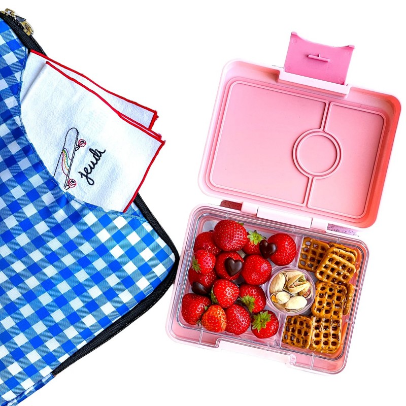 Yumbox Snack - Madkasse med 3 rum - Fifi pink - Toucan bakke