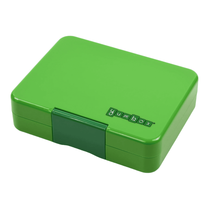 Yumbox Snack - Madkasse med 3 rum - Jurassic green - Shark bakke