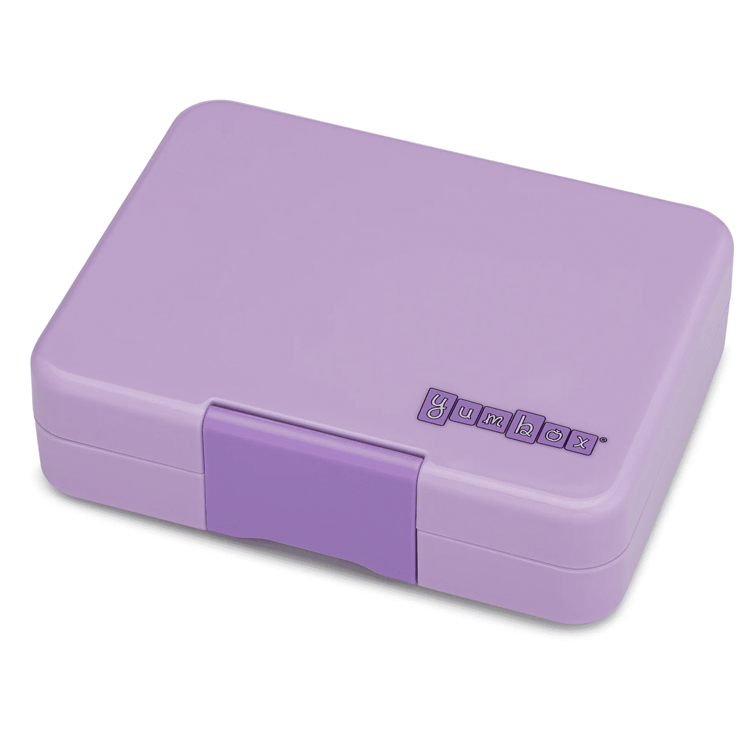 Yumbox Snack - Madkasse med 3 rum - Lavande purple - Unicorn bakke