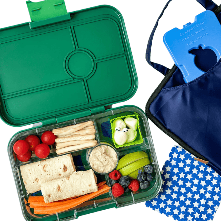 Yumbox Tapas xl - Madkasse med 5 rum - Greenwich green - Jungle bakke