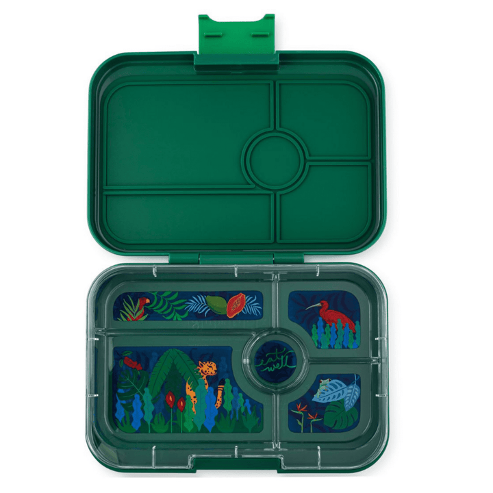 Yumbox Tapas xl - Madkasse med 5 rum - Greenwich green - Jungle bakke