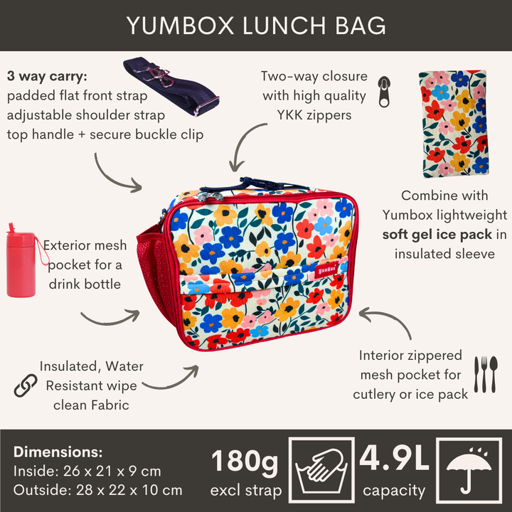 Yumbox - Classic - Køletaske - dual handle - Shark
