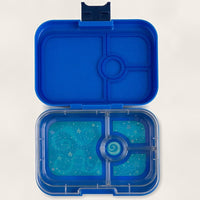 Yumbox Panino - Madkasse med 4 rum - Neptune blue - Space bakke